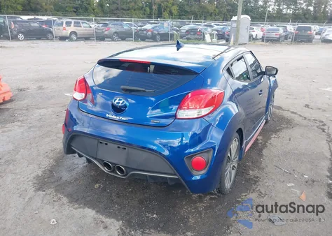 2016 Hyundai Veloster Turbo R-Spec z USA, uszkodzony, nr VIN KMHTC6AE2GU275272